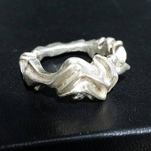 One of a kind Sterling Silver Sculpture Ring