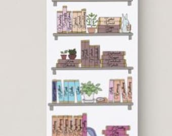 Books of the Bible Bookmark | Size 2"x6" | Old and New Testament Christian Bookshelf Illustration Gifts Memorization Colorful