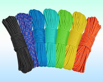 Cuerda trenzada de polipropileno de 1/4 de pulgada y 90 pies para uso general.