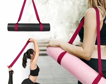 Correa ajustable de algodón para esterilla de yoga: bandolera colorida para pilates