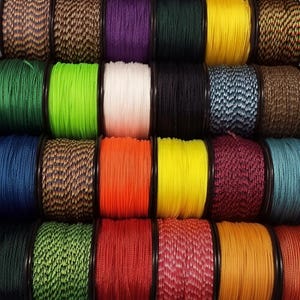 1.18mm Micro Cord, Braided Nylon for Macrame, Jewelry Making, 125 Foot Spool