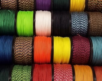 Microcordón de 1,18 mm, nailon trenzado para macramé y fabricación de joyas, carrete de 38 metros (125 pies).