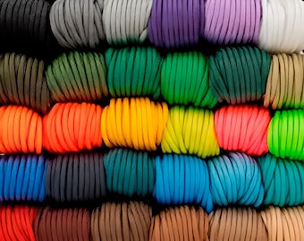 Cuerda de paracaídas 550, de 4 mm, de nailon – Materiales para manualidades y actividades al aire libre - 50, 100, 200 pies