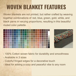Ukraine Tryzub Woven Throw Blanket, Ukrainian Trident Jacquard Tapestry Blanket, Blue Yellow Sofa Throw, Gift for Ukrainian Family image 5