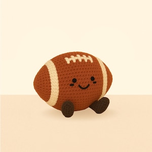 American Football Crochet Pattern, JellyCat Inspired Crochet, Amigurumi PDF Pattern