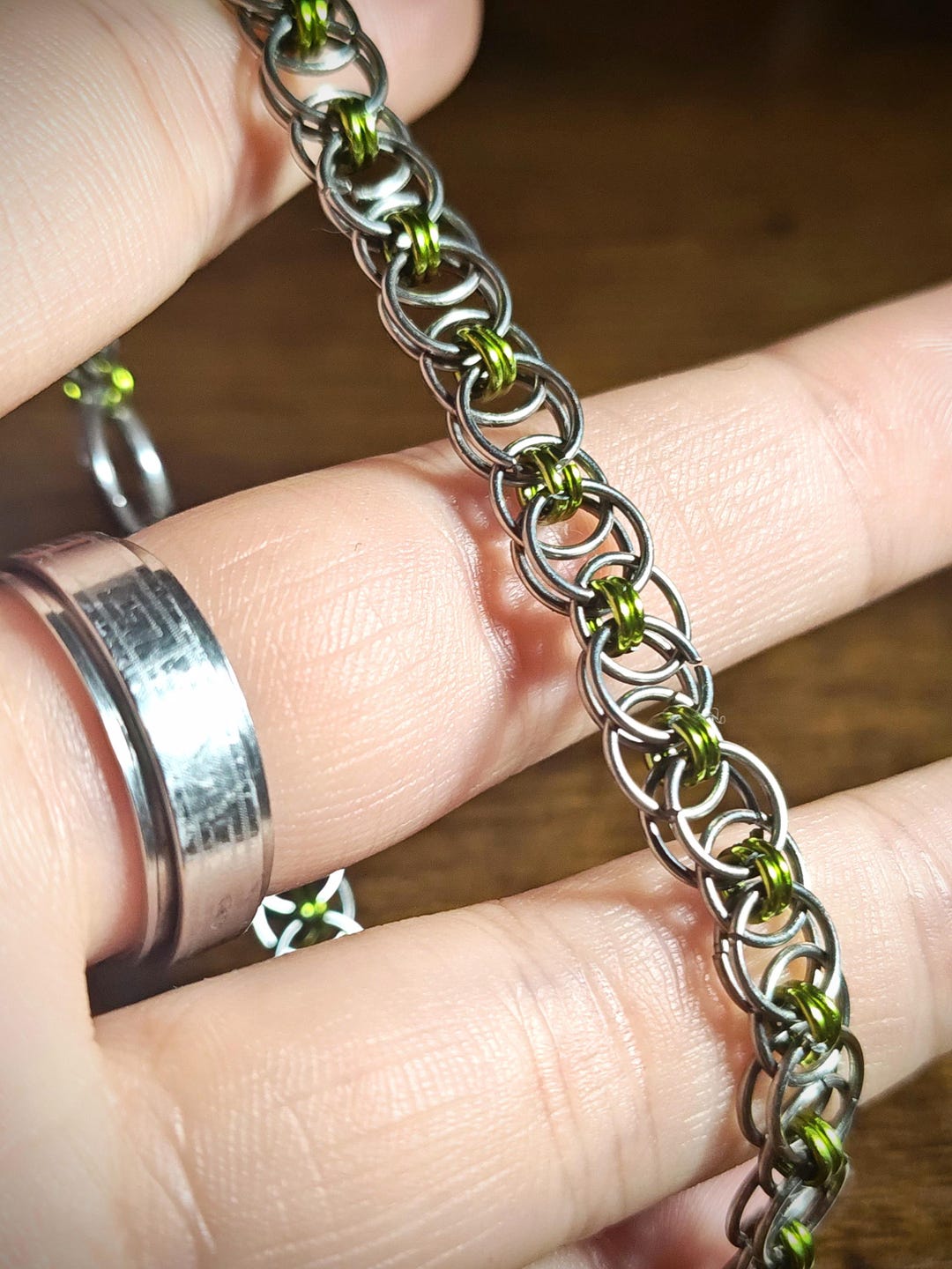 Helm Chain Handmade Chainmail Bracelet - Etsy