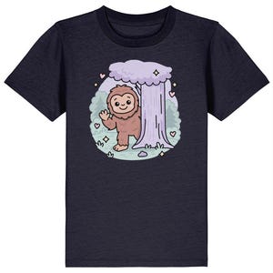 Bigfoot Kids Tee – Cute Cryptid T-Shirt for Kids | Soft Organic Cotton | Sizes 3–13 Years | Cursed Cutie Co.