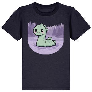 Camiseta infantil Nessie: camiseta kawaii del monstruo del Lago Ness para pequeños fanáticos de los Cryptid
