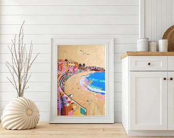 Bondi Beach Art Print: Australian Coastal Landscape (Digital Download)