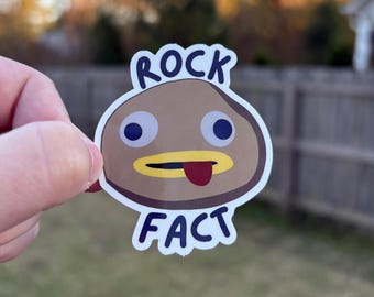 ¡Eso es un dato curioso sobre el rock! / Pegatina inspirada en OTGW de 2" x 2,4"