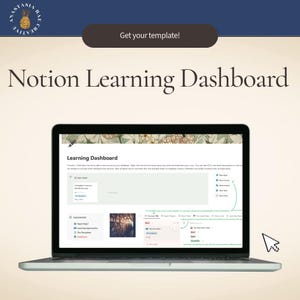 Mall för Notion Learning Tracker | Kursöversikt | Personlig utvecklingsplanerare | Kurssamlarorganisatör | Digital nedladdning