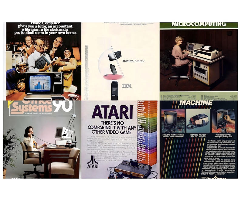 Vintage Computer Advertisement Poster | Vintage Posters | Poster ...