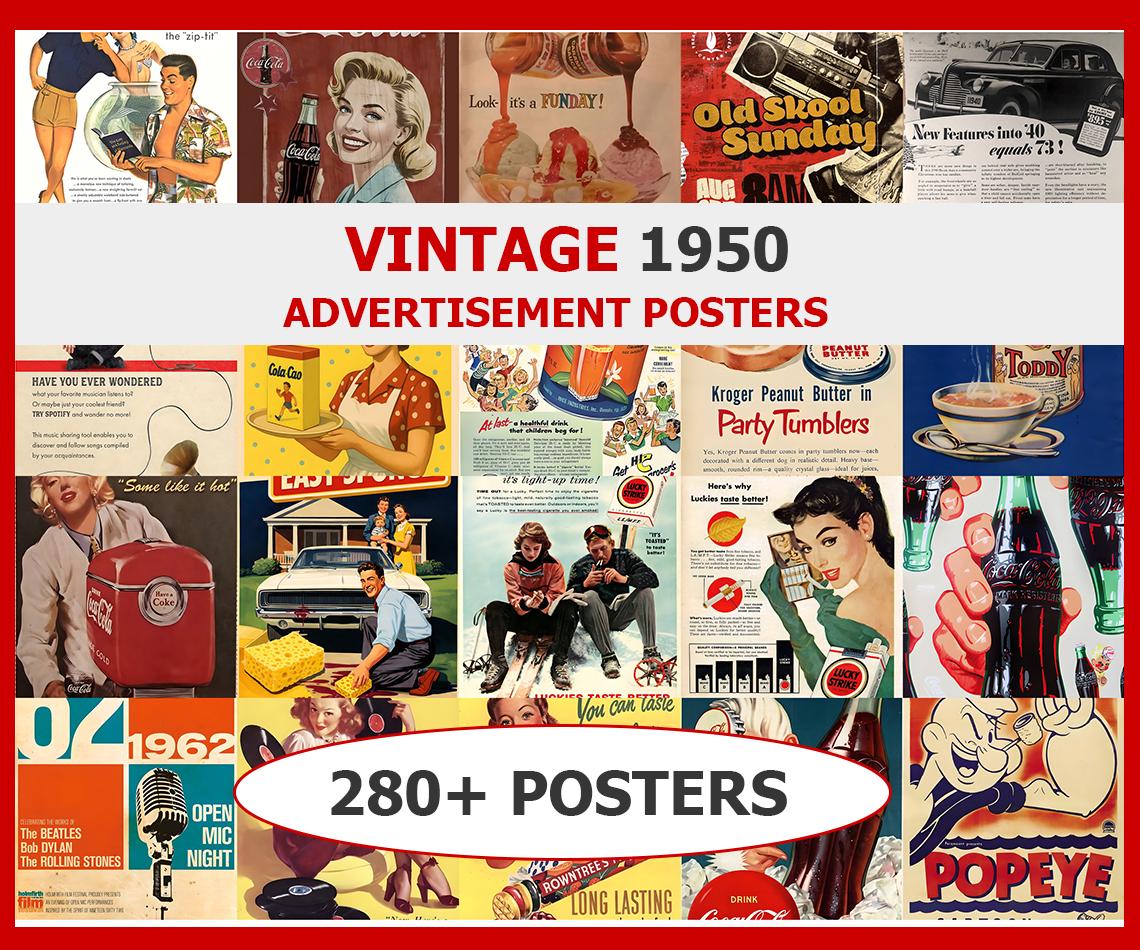 Vintage 1950s posters - Etsy 日本