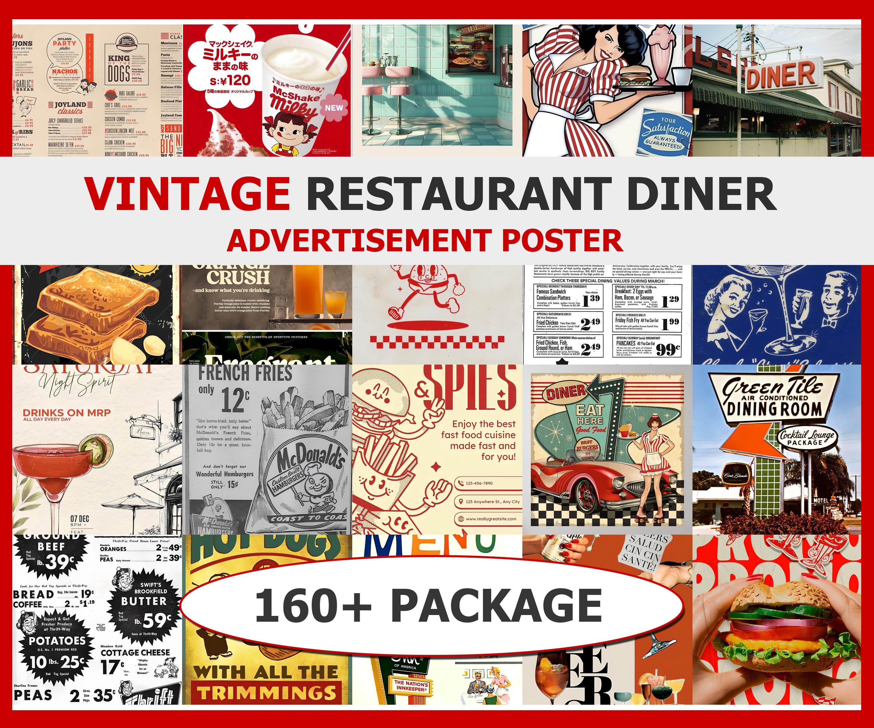 Retro diner decor - Etsy 日本