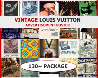 1930年代のヴィンテージ ルイ・ヴィトン広告プリント、LVアクセサリー
