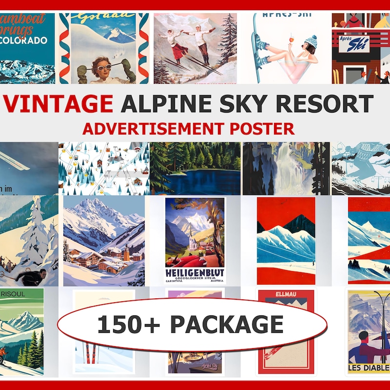 Vintage Ski Printable - Etsy