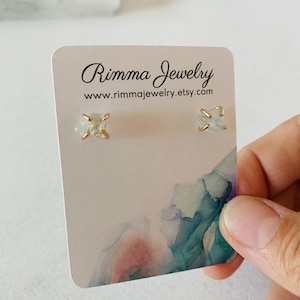 Aquamarine stud earrings, gemstone studs, birthstone earrings, gold stud earrings, birthday gift for her, boho jewelry on sale