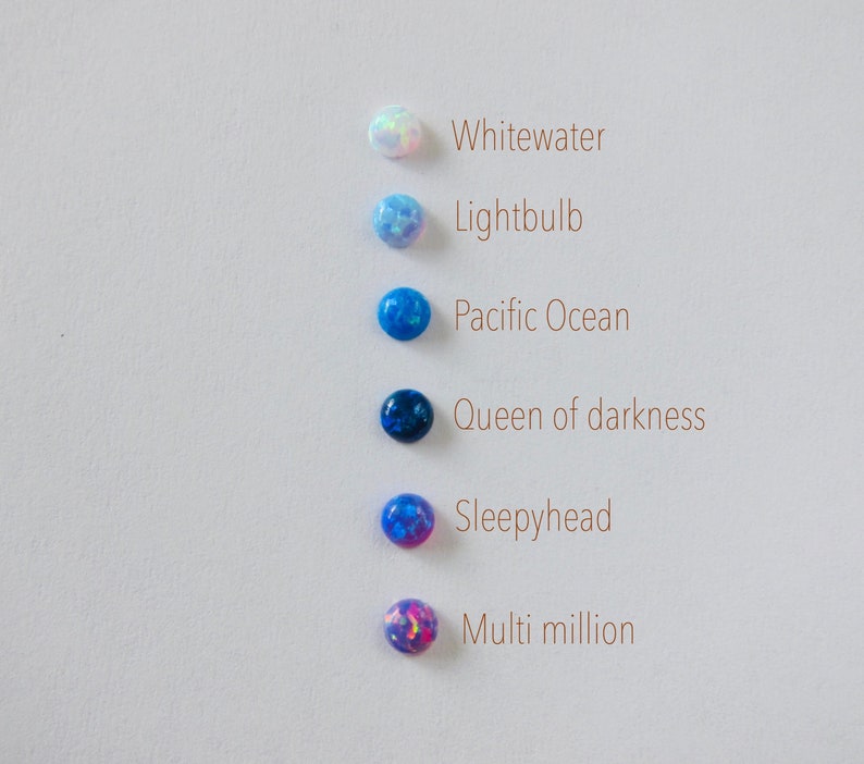 Tiny opal ring thin band 4 mm white man made opal birthstone Etsy