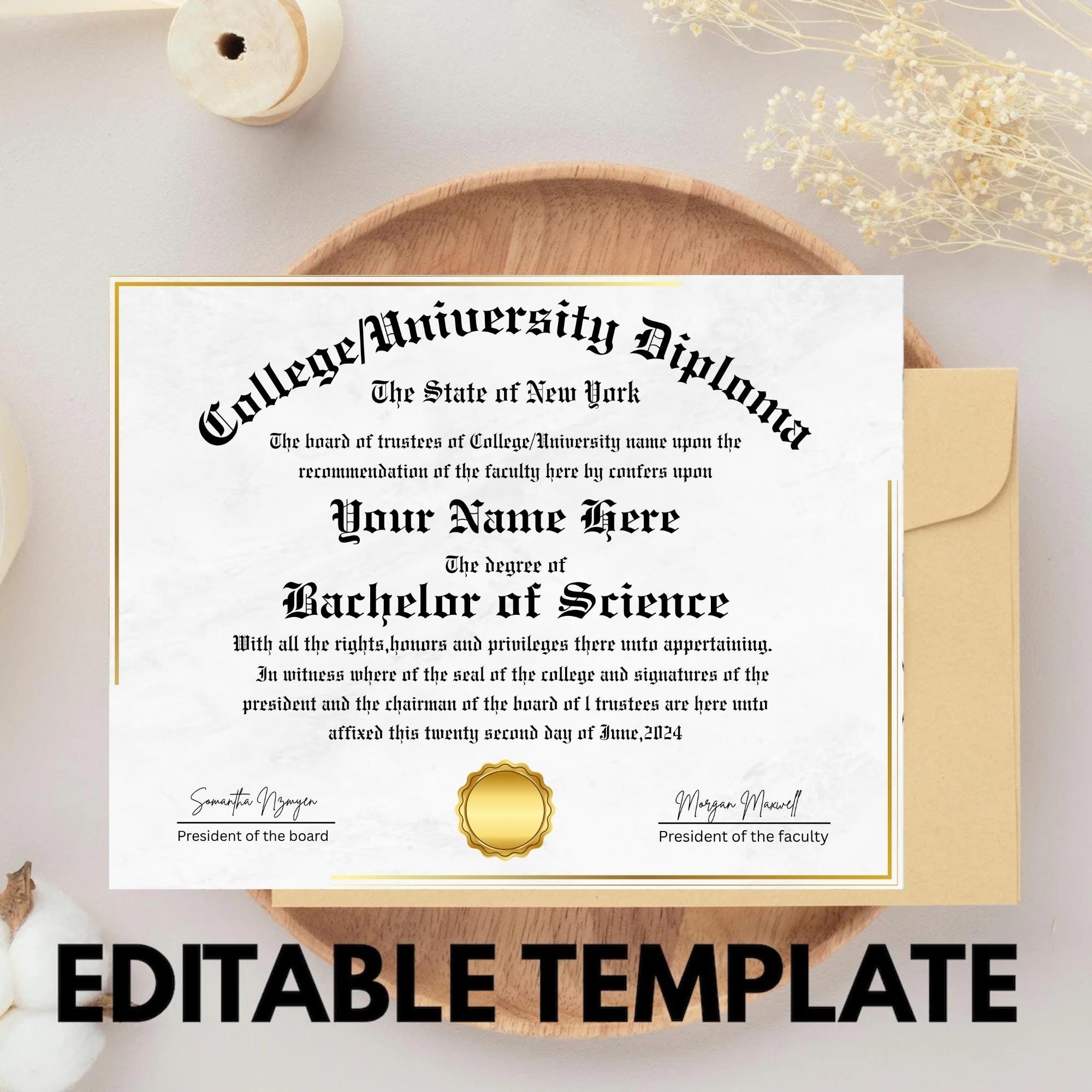University diploma frame - Etsy 日本