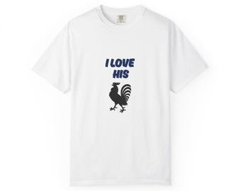 Adult Humor Rooster Graphic Tee, Cheeky Couples Shirt