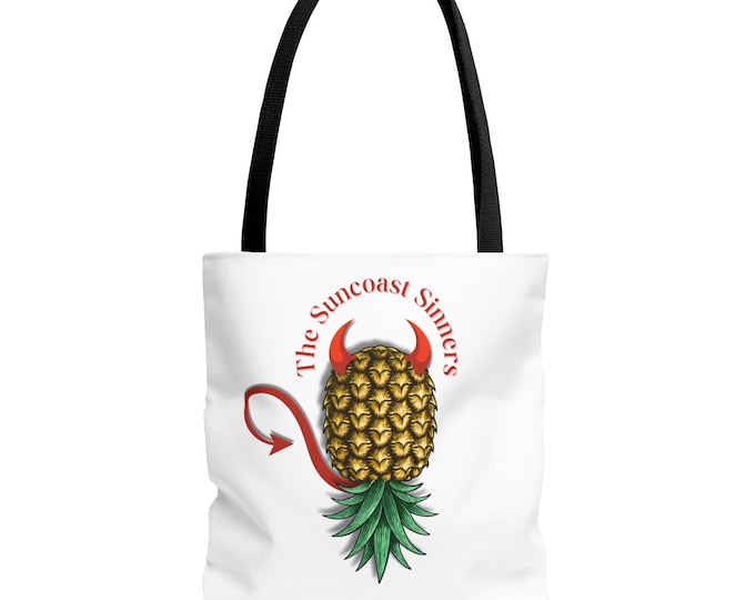 Suncoast Sinners Tote Bag, Devil Pineapple Lifestyle Bag