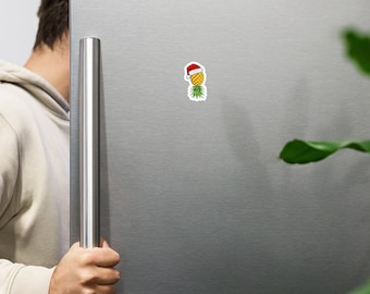 Mr. Claus Pineapple Spicy Holiday Magnet — Naughty Pineapple Christmas Magnet