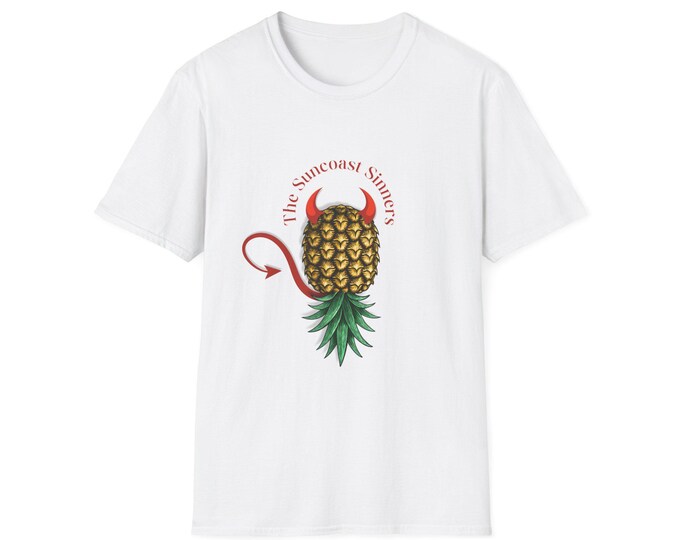 The Suncoast Sinners Unisex T-Shirt Devil Pineapple Lifestyle Tee