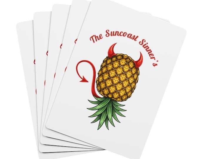 The Suncoast Sinners Poker playing cards