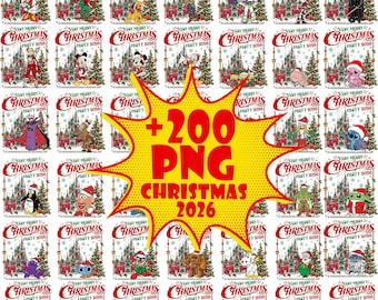 200+ Disney Christmas Light All Characters PNG, Mickey's Very Merry Christmas Party Png, Family Xmas Matching Christmas 2026 Trip PNG