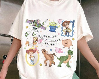 Retro Coquette Disney Toy Story You've Got A Friend In Me png, Postacie z Toy Story png, Wycieczka do Disneylandu png, Dopasowanie rodzinne png