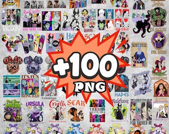 100+ Who's Afraid of Little Old Me Png, You Should Be Disney Villains PNG, Classic Disney Villains Png, Disney Halloween Tshirt Print File