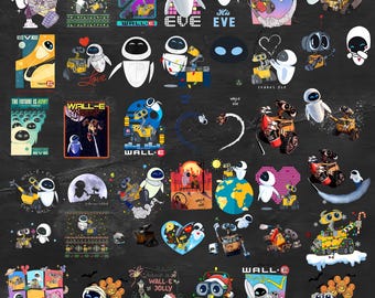 100+ Disney Wall-E and Eve In Space PNG, Disney Pixar Fest, Disney Pixar PNG, Disneyland Png, Disneyworld Png, Disney Space Digital Download