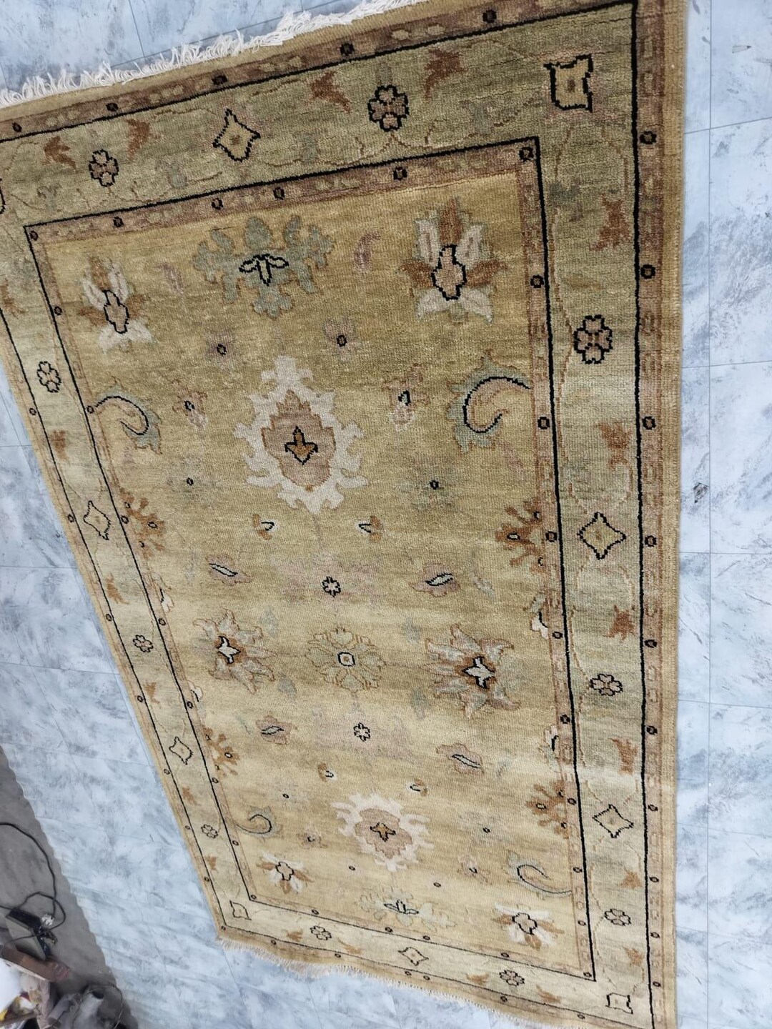 Handmade Koum Kapi Rug, 6x9 Floral Persian Carpet Hand Knotted Unique ...