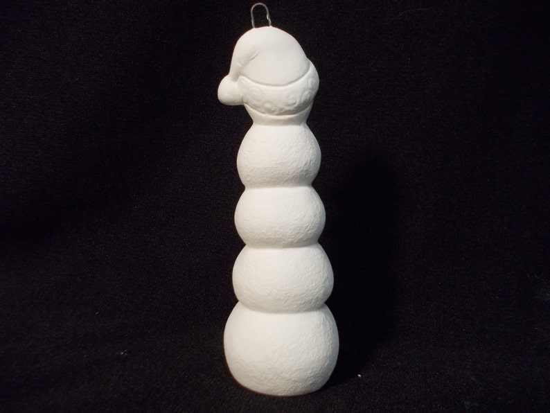 Ceramic Bisque Snowball Stack Christmas Ornament Etsy