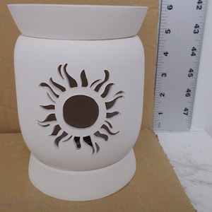 Ceramic Celestial Sun Tart Warmer Bisque (Electric)