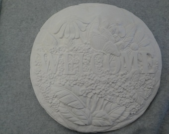 Welome Butterfly Stone Bisque (unfinished)