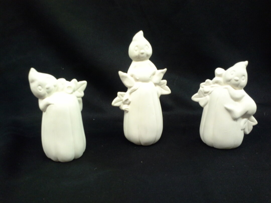 Ceramic Boo Baby Pumkin Trio Bisque (unfinished) - Etsy