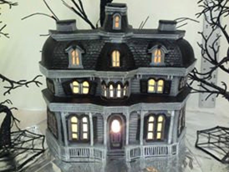 Ceramic Haunted House Bisque unfinished Etsy