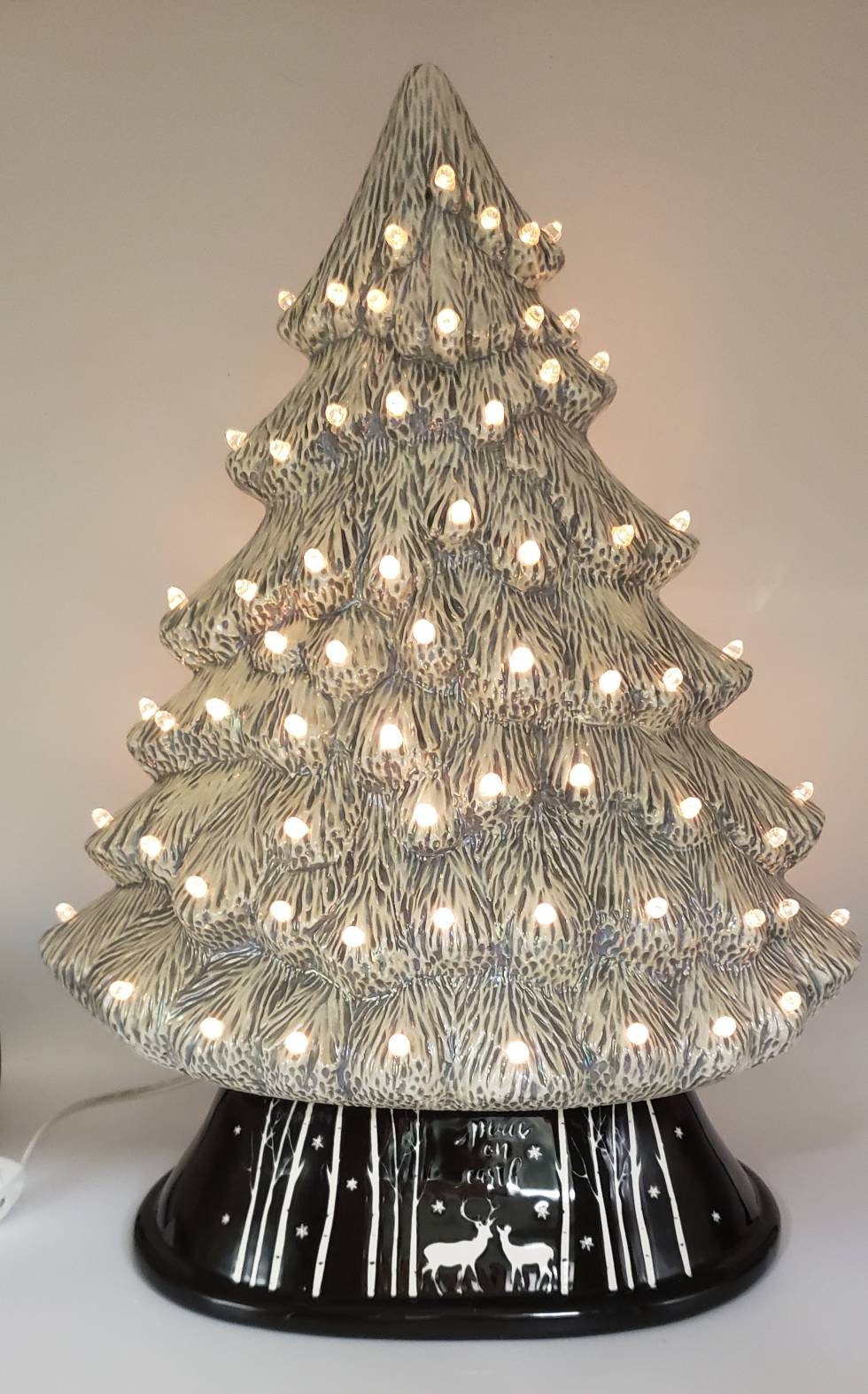 Árbol de cerámica con escena de ciervos | Etsy