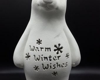 Ceramic unfinished Polar Bear Bisque