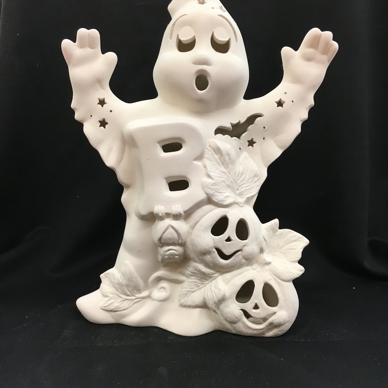 Ceramic Boo Ghost Bisque (unfinished) - Etsy