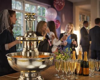 COCKTAIL FOUNTAIN Buffet Beverage Fountain Bar Fountain Party Drinks Buffet Fountain Party Decor Bar Decor Table Centerpiece Catering Bar