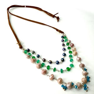 Collier bohème inspiré de Sundance avec pierres mélangées