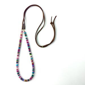Colorful Gemstone Necklace, Bohemian Jewelry