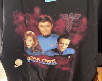 Star Trek Health Care – Oryginalne topy kostiumowe science fiction – rozmiary dla dorosłych XL
