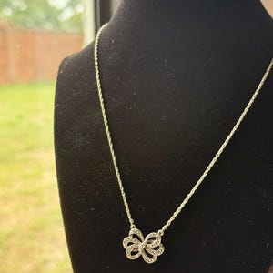 Romantic Ribbons Necklace | Vintage Avon Necklace | Retro Costume Jewelry | Avon Collectible Gift for Her | Item 153
