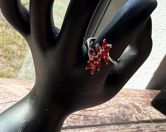 Sterling Silver Birthstone Bypass Ring |  Avon Ring | Classic Fashion Jewelry | Avon Statement Ring | Retro Style  | Item 358