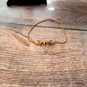 Vintage Avon Ankle Bracelet | Delicate Gold-Tone Chain | 1990s Avon Jewelry | Dainty Ankle Chain | Retro Boho Jewelry Gift | Item 419