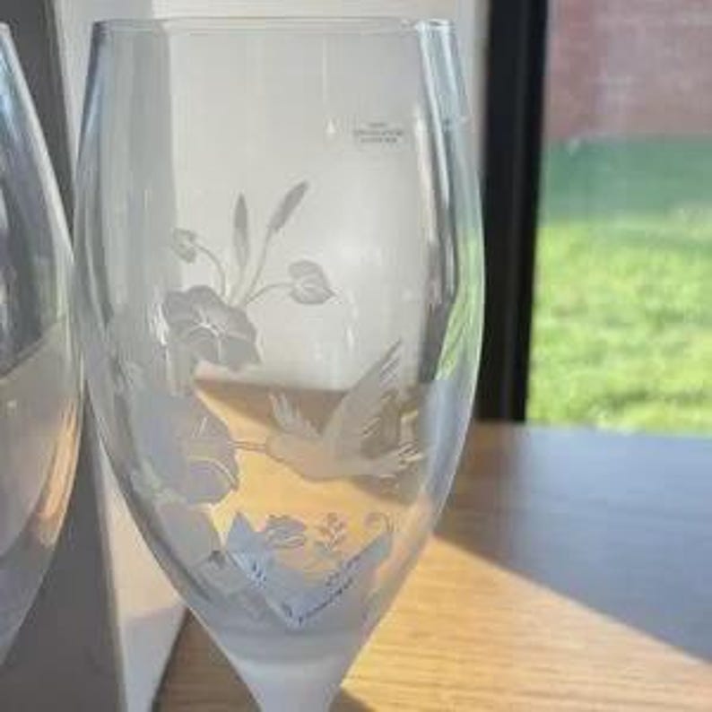 Avon Hummingbird Crystal Collection, Beverage, Glasses / Avon ...
