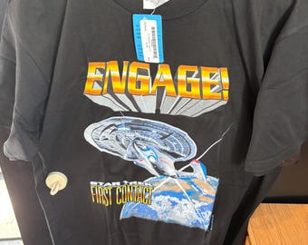 Star Trek First Contact Authentic Sci-Fi Costume Tops – Adult Sizes L